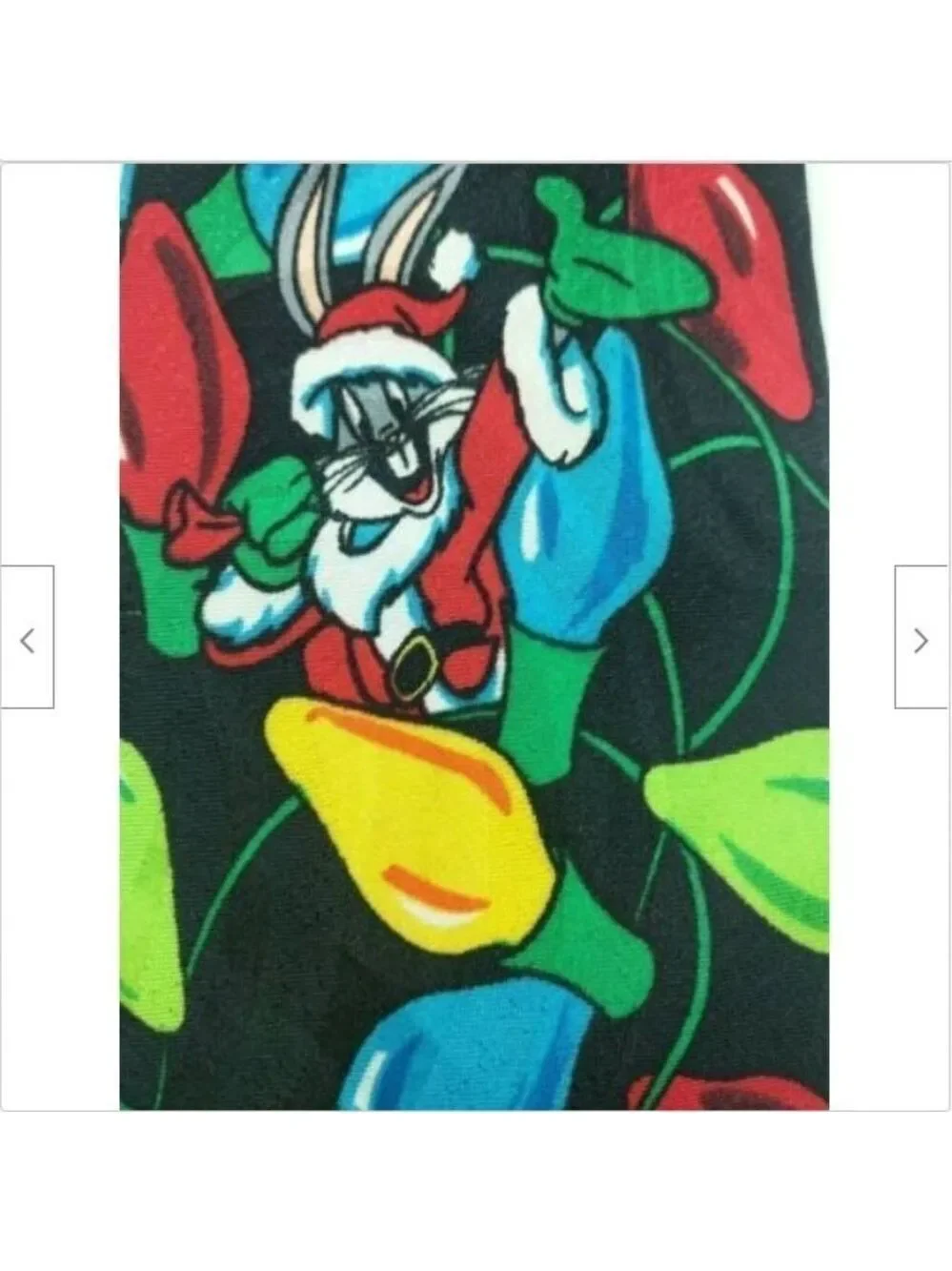 Looney Tunes Bugs Bunny Christmas Tie
